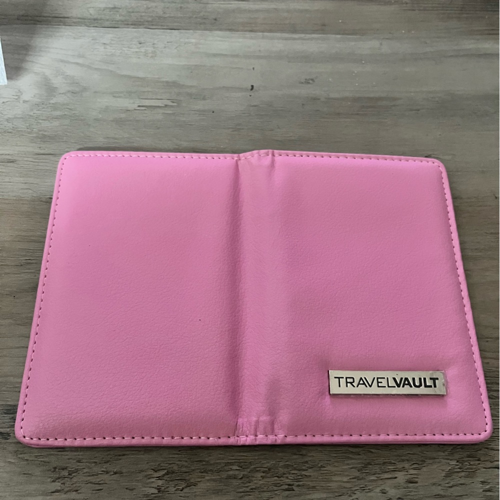 Travel Vault Passport Protector in Pink. Gently used. - Picture 3 of 3